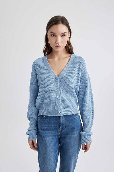 DeFacto Cardigan Regular Fit s výstřihem do V