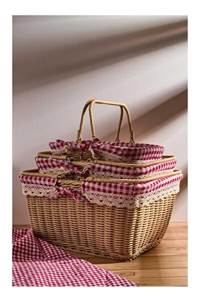 Perotti Perotti? 16189 3lü Hasir Pi?kni?k Sepeti?