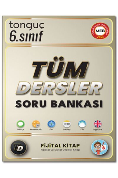 Tonguç Yayınları Tonguç 6. Sınıf Tüm Dersler Fijital Kitap Soru Bankası Tongu...