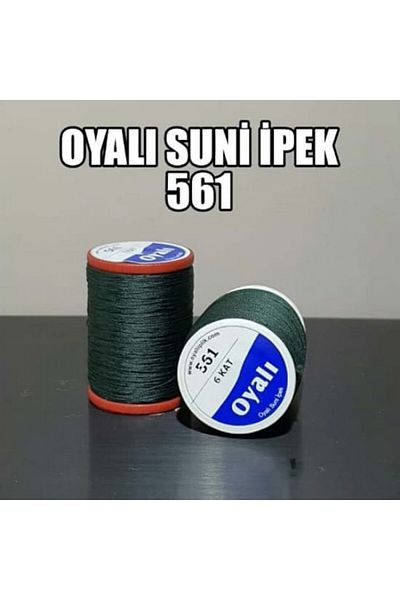 OYALI ΤΕΧΝΗΤΟ ΜΕΤΑΞΩΤΟ ΝΟ:561 - Κέντημα με κέντημα 4 στρώσεων