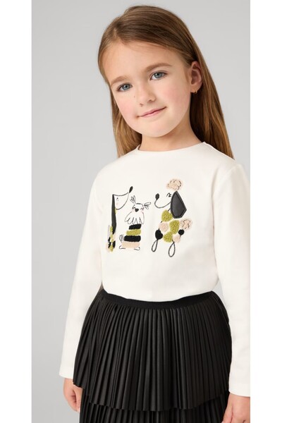 MAYORAL تنورة الفتاة مطوي