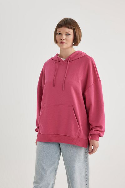 DeFacto Oversize mikina Polo s výstřihem