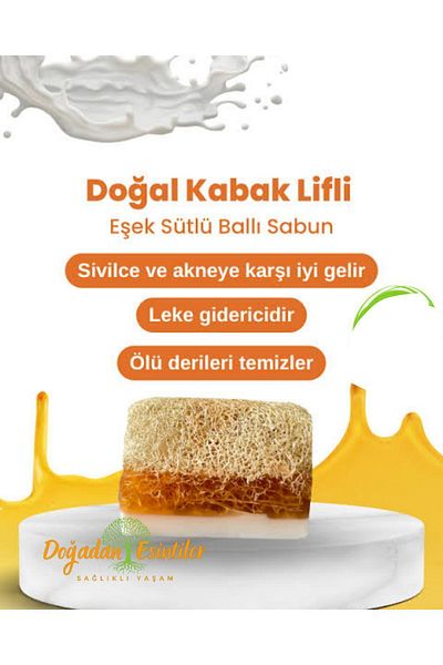 Naturlife 100 Gr Naturlife Donkey Milk Pumpkin Fiber Soap
