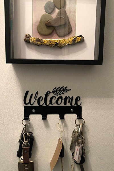 3art Metal Διακοσμητική κρεμάστρα κλειδιών με γράμματα Welcome - Κρεμάστρα γι...