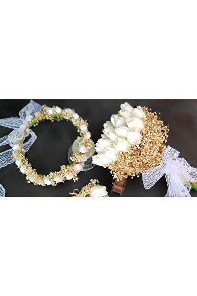 GELİN ÇİÇEĞİ EN İYİSİ Islak Laleler Ve Cipso Detaylar Gelin Çiçeği Ve Taç Seti