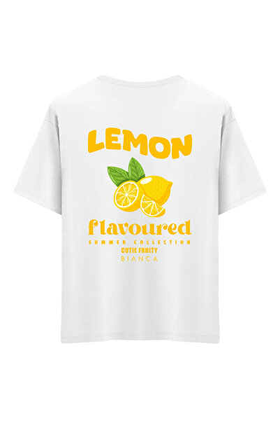 Mounte Bianca Unisex limun - Oversize kroj T-shirt