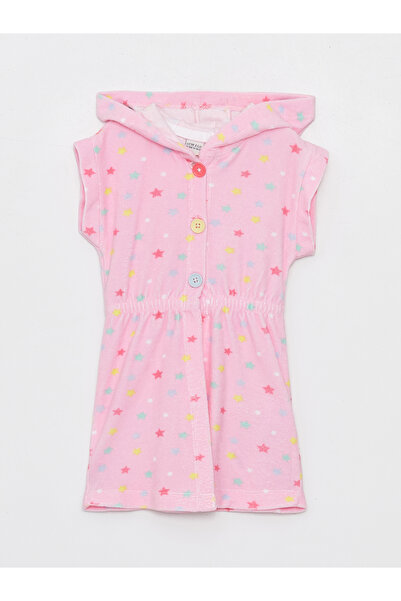 LC Waikiki Φόρεμα παραλίας με κουκούλα για κοριτσάκι