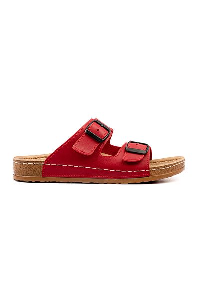 POLOMİA Γυναικείες καθημερινές παντόφλες Polomia Maria Flexible Double Buckle Comfort