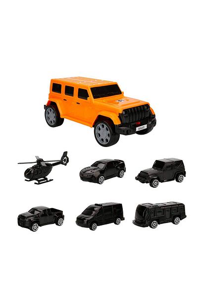 Maxx Wheels طقم جراج السيارة - برتقالي