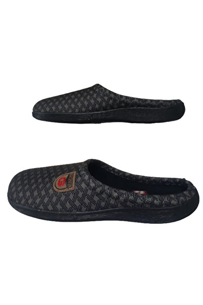 GEZER Γκρι ριγέ εξαιρετικά ελαφριές ανδρικές παντόφλες - Casual εσωτερικό σχέδιο gezer659-22