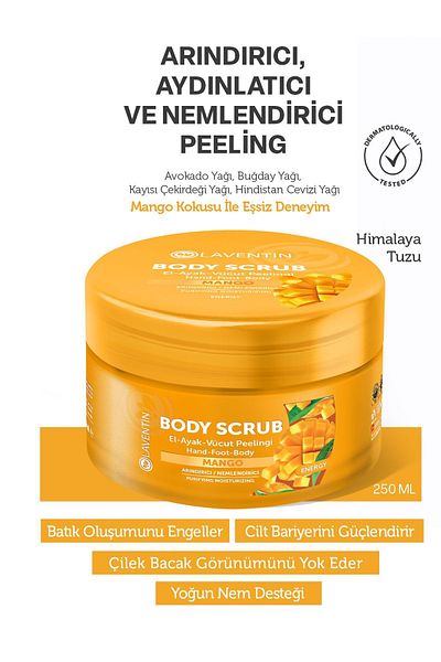 Laventin Nourishing, Purifying and Moisturizing Body Peeling Mango 250 ml