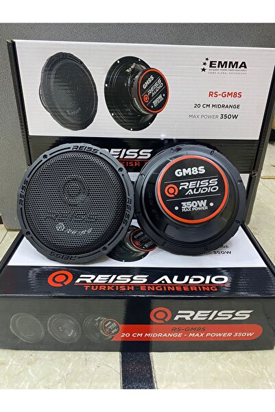 REISS AUDIO Rs-gm8s 20 Cm Midrange 350 Wat 150 Rms Iki Adet Özel Seri