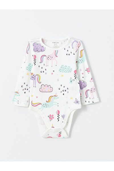 LC Waikiki Sada 3 bodyček s výstřihem a potiskem pro holčičku