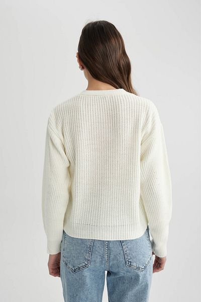 DeFacto Strickjacke mit normaler Passform und V-Ausschnitt