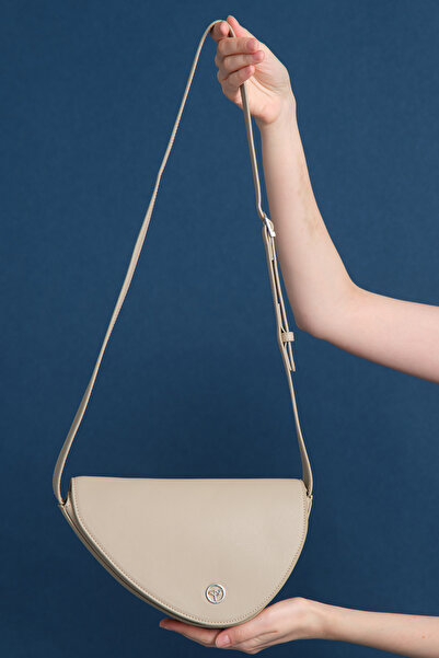 Garbalia Beige Women's Shoulder Bag - Doha, Adjustable Strap, Large Inner Compartment, Magnet Cover