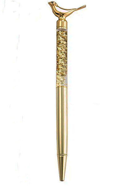 tusah Simli Tükenmez Kalem Kuş Başlıklı Kutusuz