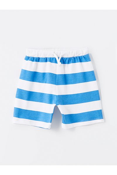 LC Waikiki Striped Elastic Waist Shorts for Baby Boy