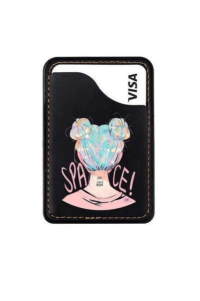 TCL 303 L7 10 10L 20 30 30E Se Plus T780H Leather Card Holder Case Alien Girl