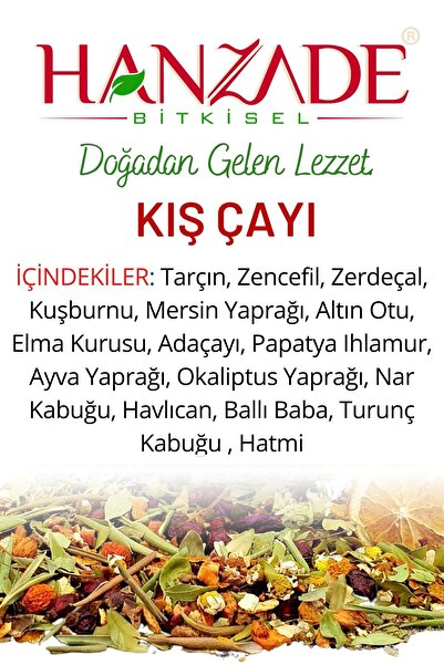 Hanzade Bitkisel Kış Çayı 200 Gr Zengin Içerikli