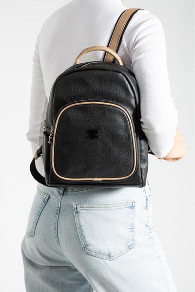 ImPolo Rucsac de damă cu imprimeu Asian Black kumgofraj Dimensiune 27x32