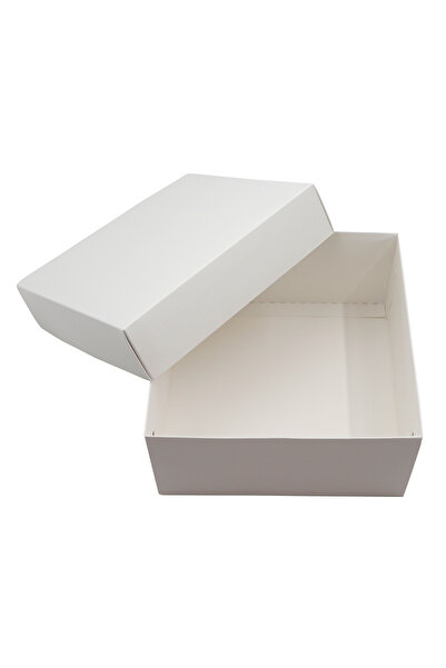 repro design 20x20 Beyaz Boş Hediye Kutusu 1 Adet