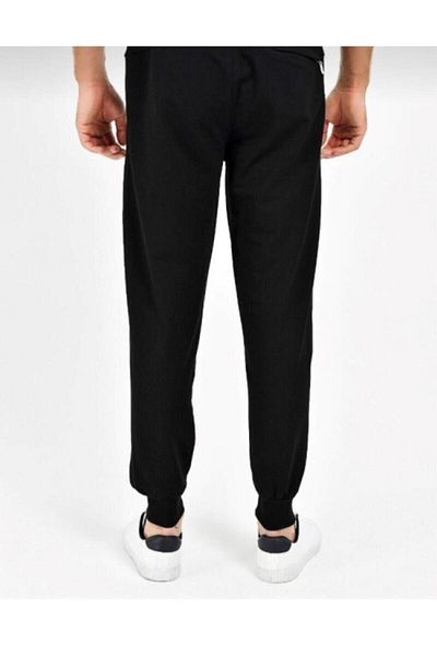 DYNAMO Men's Black Leg and Elastic Waist Single Bottom Tracksuit Klr Gym As-106