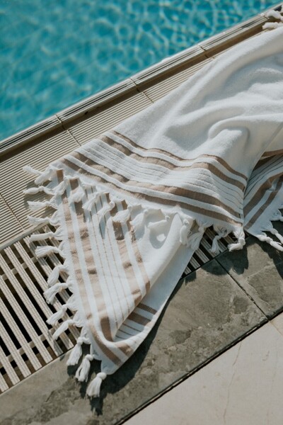 neşe home collection Πιστοποιημένη πολυτελής πετσέτα θαλάσσης Peshtemal από την OEKO-TEX