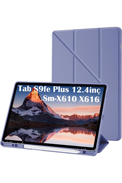 m.tk moveteck Samsung Galaxy Tab S9 Fe Plus 12.4 Kılıf Kalem Bölmeli Katlanab...