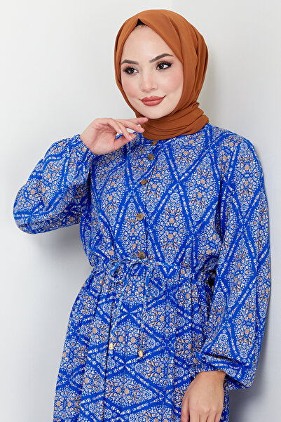 ModaMerve Saks Mdp1131 Buttoned Dress