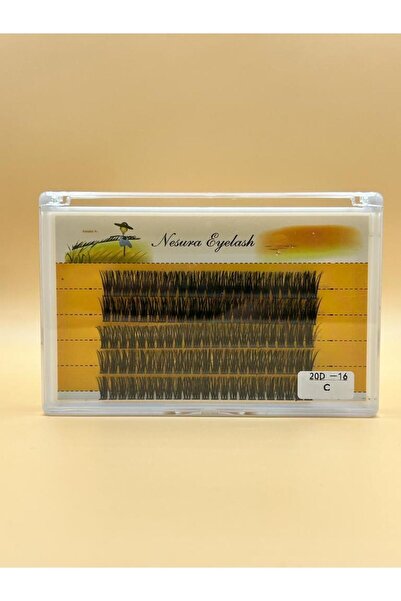 NESURA EYELASH 20d Tekli Demet Kirpik, Tekli Takma Kirpik - No:16