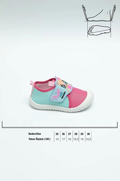 Pandalina Children's Slippers Linen Nursery Home School Shoes Soft Non-Slip Sole Nursery Shoes