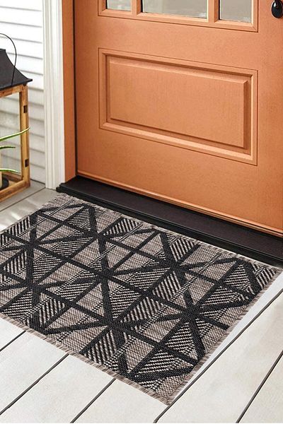 Inter Weaving Patio Woven Base Colorful Multi-Purpose Door Mat Bath Mat Pet Carpet 02194c