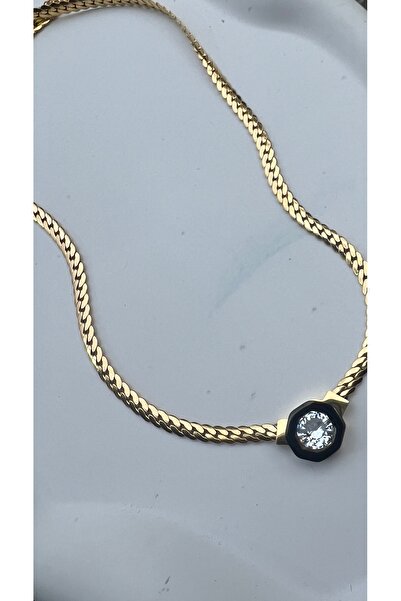 Çelik Serenay Leyla kolyesi gold