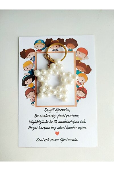 Genel Markalar 10 Adet Mezuniyet Karne Hediyelik Yıldız Anahtarlık