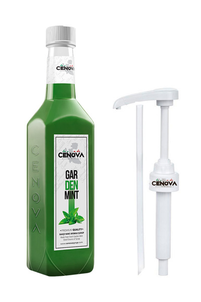 Cenova Nane Kahve-Kokteyl Şurubu 1000 ML Gurme Seri - Pompa Dahil