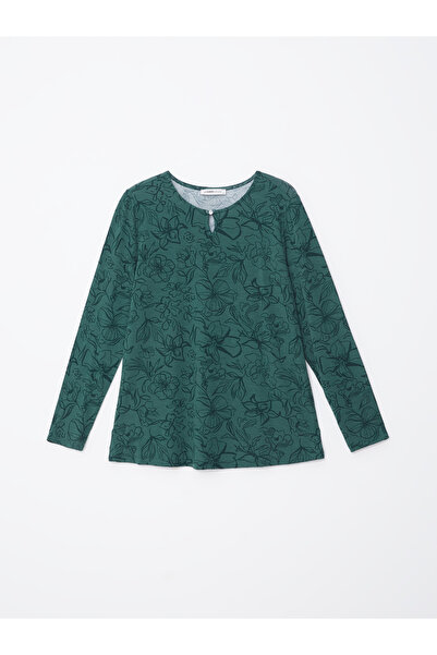 LC Waikiki Patterned Crew Neck Women's Blouse