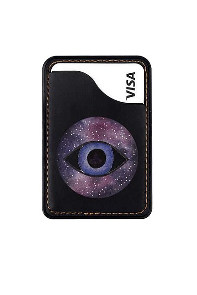 omix X300 X400 X500 X600 X700 X5 X6 X7 X3 X6 X7 Leather Card Holder Case Evil Eyes