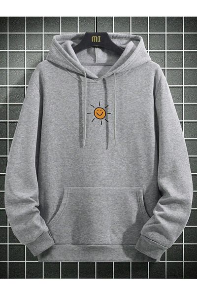 Revasser Πολύχρωμο, ειδικά εμπριμέ, Unisex, βαμβακερό φούτερ με κουκούλα - TRAVEL