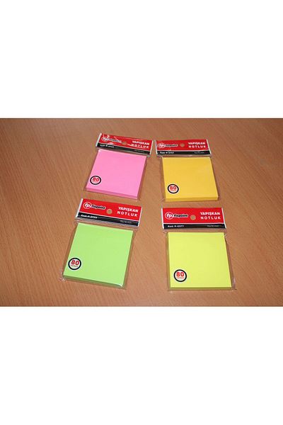 Home 4-Piece Adhesive Note Paper 76X76- 240 Sheets
