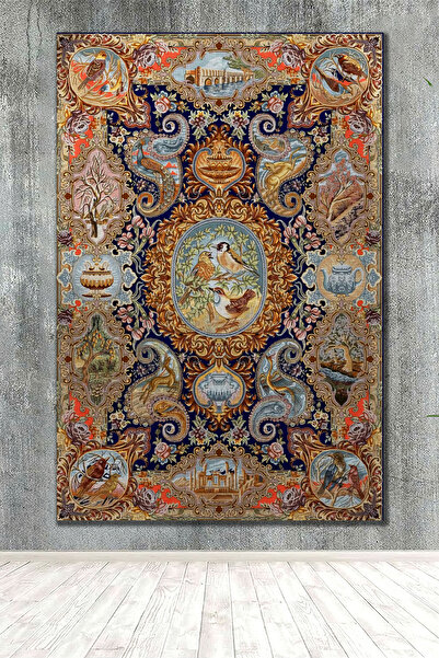 PrintiesPlus Kanvas Tablo Etnik Desenler 4 Duvar Dekoru