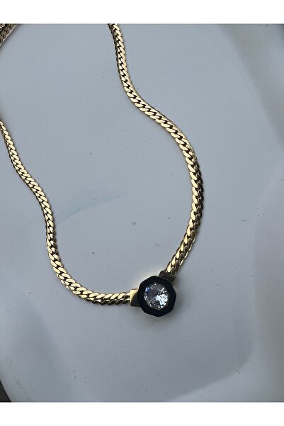 Çelik Serenay Leyla kolyesi gold