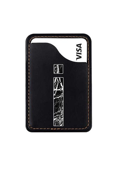 omix X300 X400 X500 X600 X700 X5 X6 X7 X3 X6 X7 Leather Card Holder Case Letter I Marble