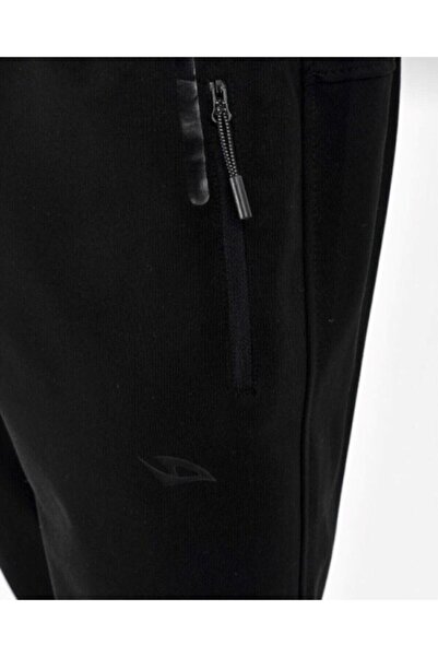 DYNAMO Men's Black Leg and Elastic Waist Single Bottom Tracksuit Klr Gym As-106