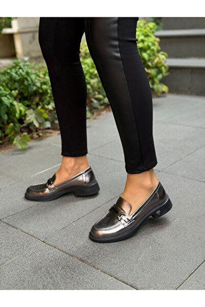 DİVA Diva Platin Cilt Tokalı Kadın Günlük Ayakkabı