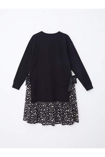 LC Waikiki Rochie de damă cu decolteu rotund cu modele florale