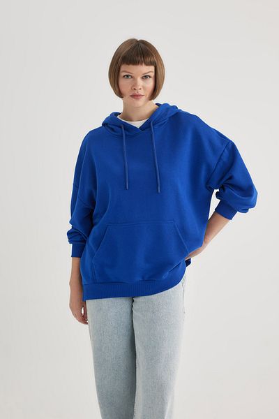 DeFacto Oversize Wide Fit Polo Neck mikina B7834axns