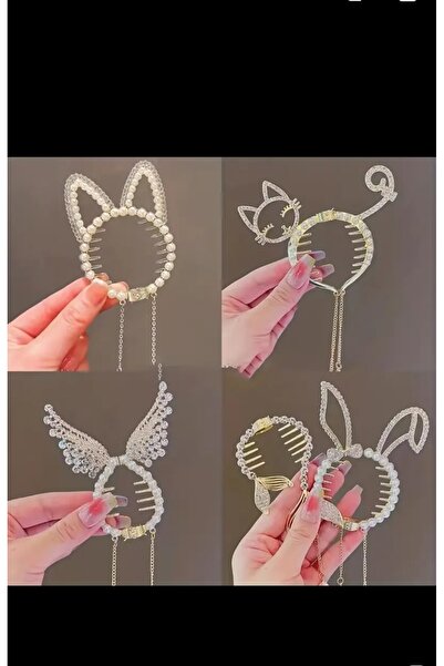 EMKSHOP Χρυσό μέταλλο - Νέο στυλ κρεμαστό κρύσταλλο πέτρινο γυναικείο καρφίτσα μαλλιών