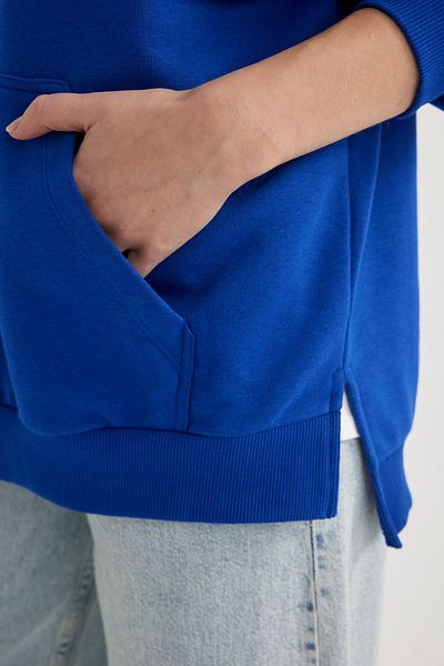 DeFacto Oversize Wide Fit Polo Neck mikina B7834axns
