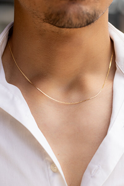 Uşaklıhafız 1945 14 Ayar Altın İnce Erkek Zincir Kolye