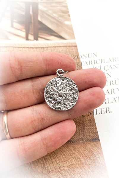 roshel Rodyum Kaplama Figürlü Madalyon Kolye Ucu